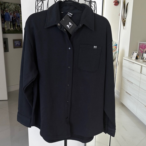 Under Armour Black Fitted Shirt/Jacket - Picture 1 of 8